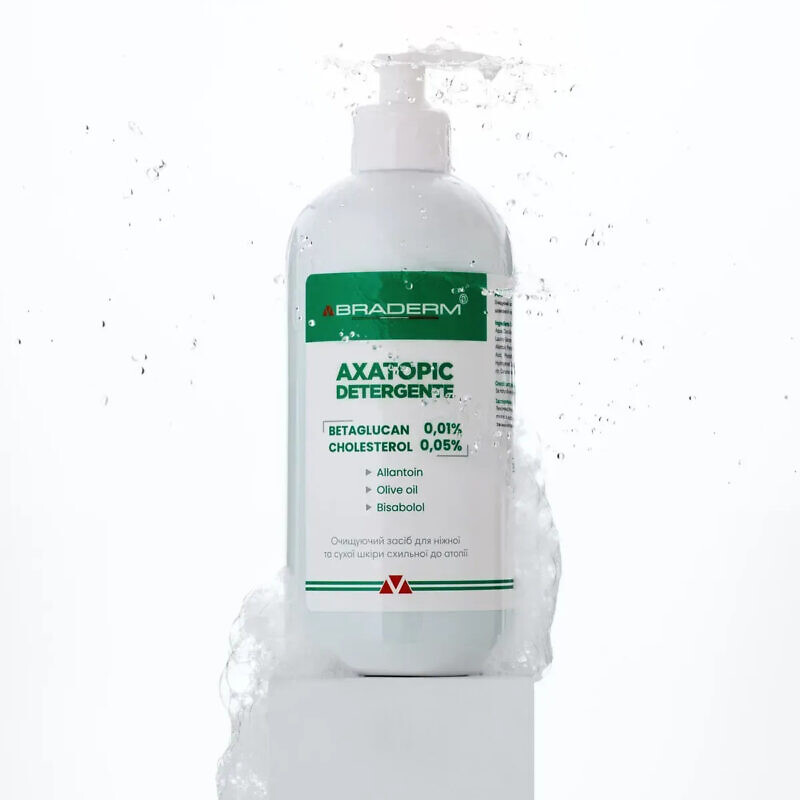 Braderm Axatopic Gel 500 мл – Делікатний засіб для очищення шкіри - Зображення 2