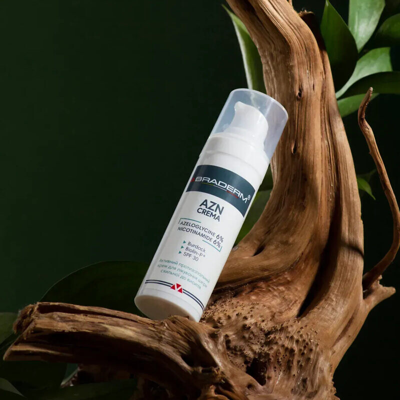 Braderm Azn Cream 30 мл – Сонцезахисний крем з протизапальним ефектом - Зображення 3