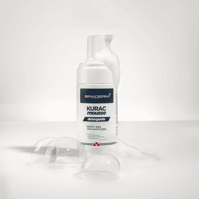 Braderm Kurac Mousse 100 мл – Ніжна пінка для вмивання з пребіотиками - Зображення 3