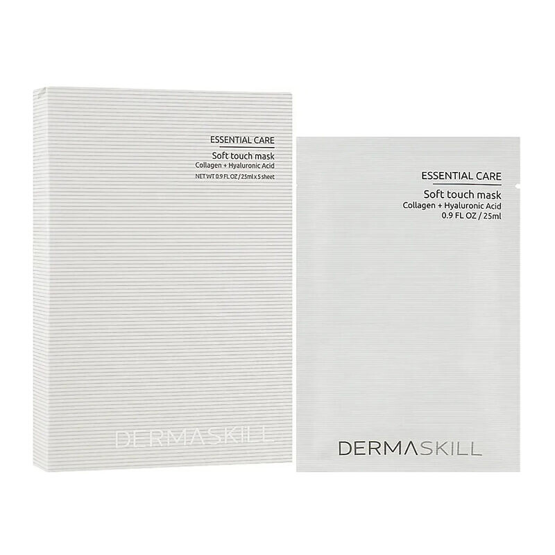 Dermaskill Soft Touch Mask – Набір тканинних масок з колагеном і гіалуроновою кислотою - Зображення 2